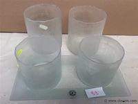 Lot vazen glas - afbeelding 1 van  3