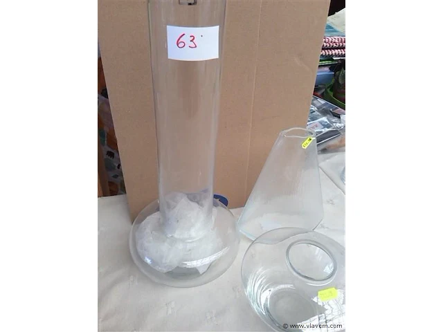 Lot vazen glas - afbeelding 2 van  3