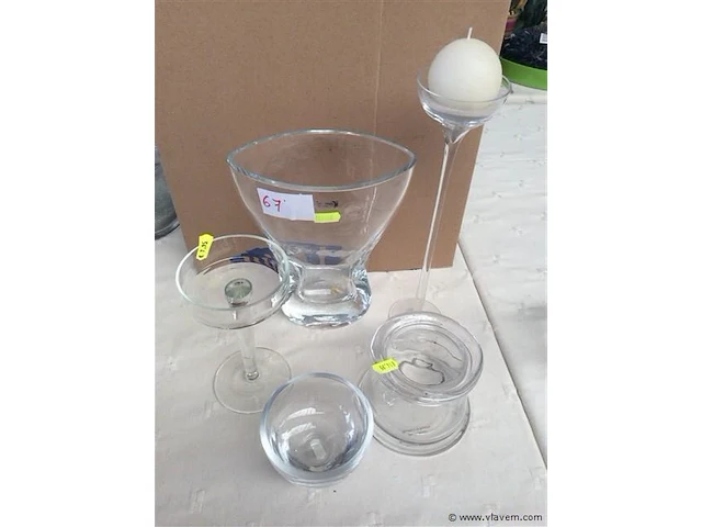 Lot vazen glas - afbeelding 1 van  2