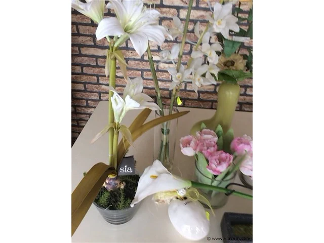 Lot vazen met inhoud - afbeelding 2 van  3