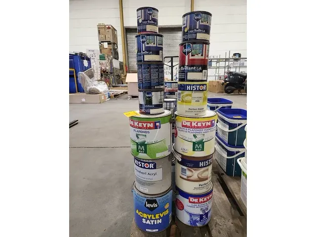 Lot verschillende types witte verf - afbeelding 2 van  5