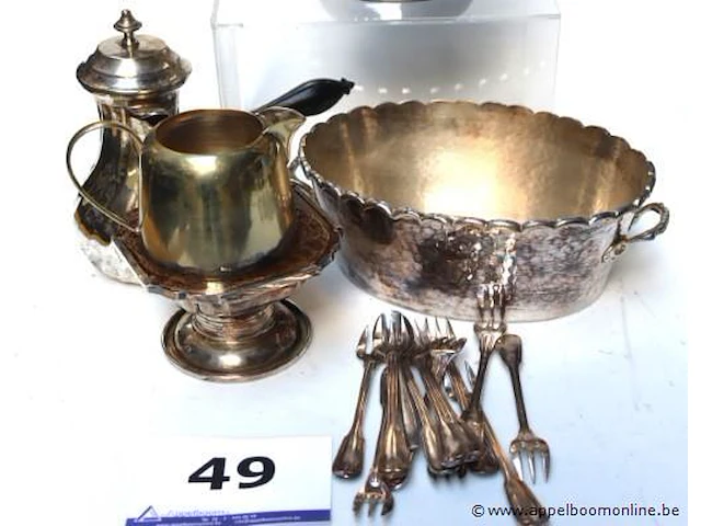 Lot verzilverde items - afbeelding 3 van  4