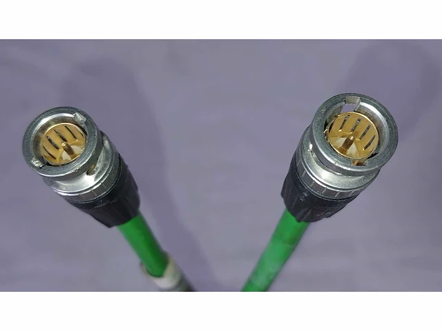 Lot video cable 20 x bnc hd-sdi 2mtr - green - afbeelding 3 van  3