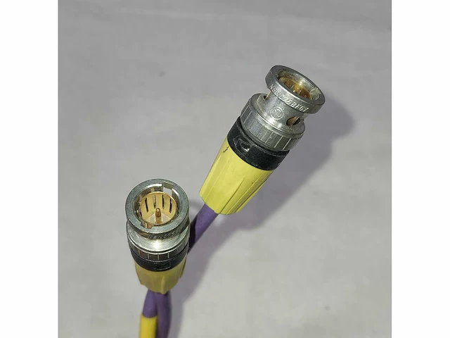 Lot video cable 24 x bnc hd-sdi 2mtr - purple - afbeelding 3 van  3