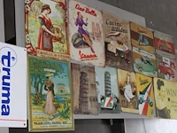 Lot vintage reclamebordjes