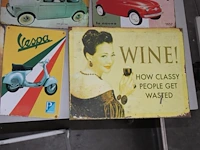 Lot vintage reclamebordjes - afbeelding 2 van  8