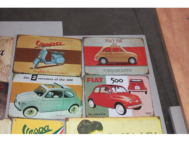 Lot vintage reclamebordjes - afbeelding 3 van  8