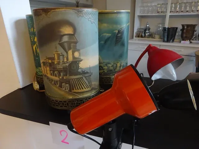Lot vintage verlichting, 6 stuks - afbeelding 1 van  4