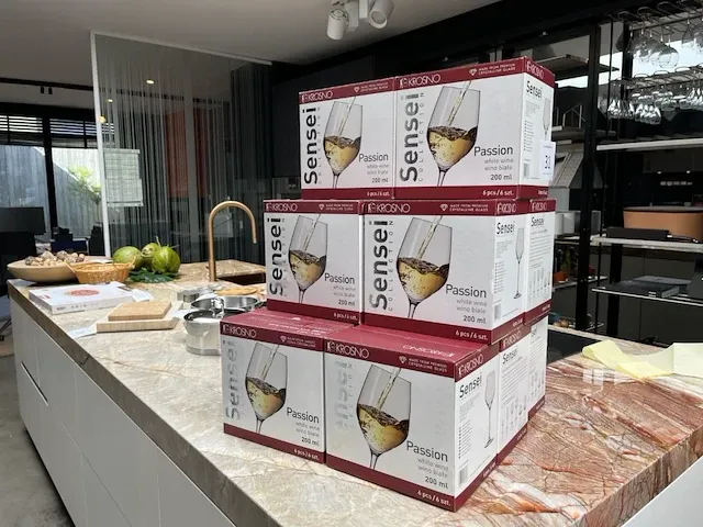 Lot wijnglazen krosno - afbeelding 1 van  4