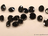 Lot zwarte diamandjes plm 25,9ct - afbeelding 3 van  3