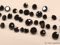 Lot zwarte diamandjes plm 53,29ct - afbeelding 3 van  4