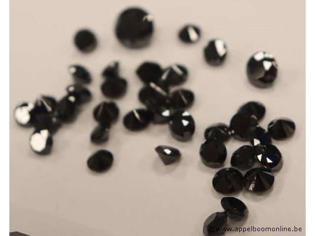 Lot zwarte diamandjes plm 58,84ctct - afbeelding 3 van  3