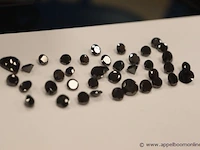 Lot zwarte diamandjes plm 59,14ct - afbeelding 3 van  3