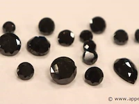 Lot zwarte diamandjes plm 60,61ct - afbeelding 3 van  4