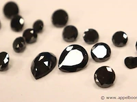 Lot zwarte diamandjes plm 60,61ct - afbeelding 4 van  4