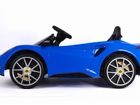 Lotus emira elektrische kinderauto 12v - blauw - afbeelding 3 van  19