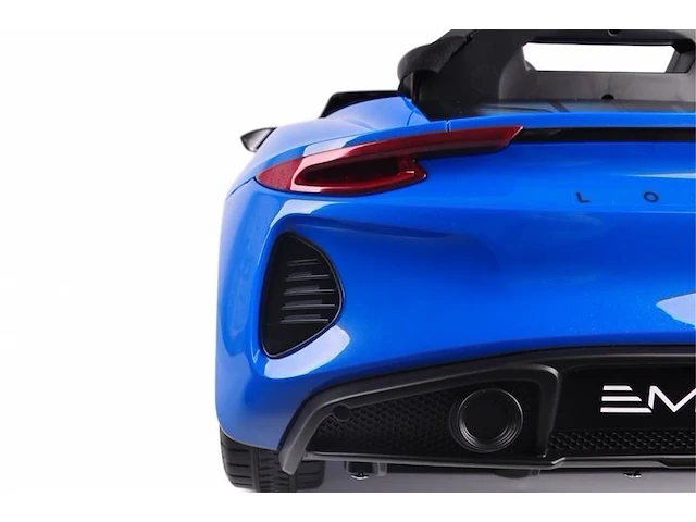 Lotus emira elektrische kinderauto 12v - blauw - afbeelding 18 van  19