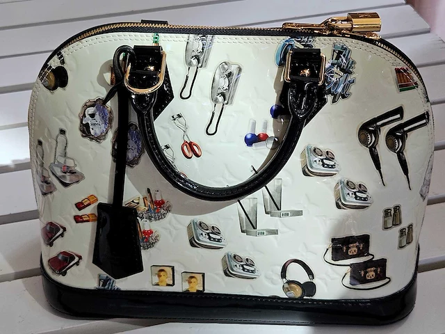 Louis-vuitton luxe-handtas 'alma pm stickers' (special edition) - afbeelding 5 van  10