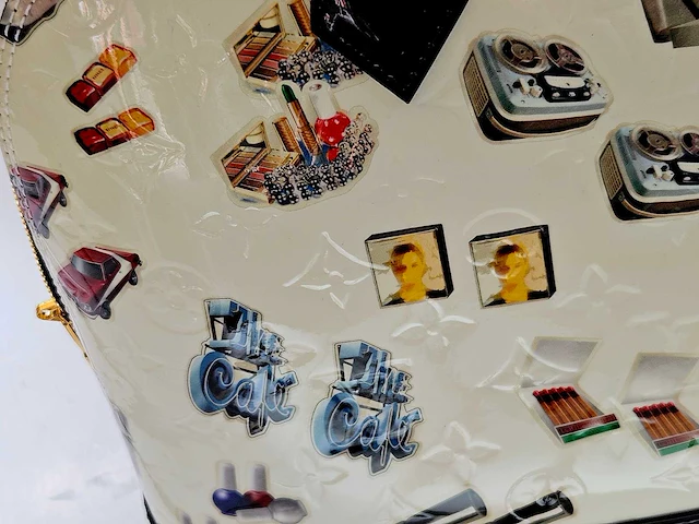 Louis-vuitton luxe-handtas 'alma pm stickers' (special edition) - afbeelding 8 van  10