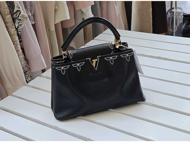 Louis-vuitton luxe-handtas 'capucine flower' (limited edition) - afbeelding 3 van  10