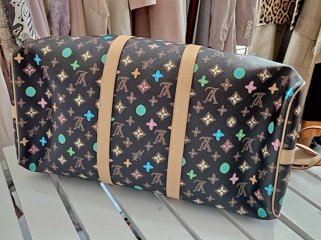 Louis-vuitton luxe-reistas 'keepall bandouliere 50' - afbeelding 3 van  15