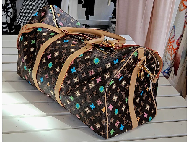 Louis-vuitton luxe-reistas 'keepall bandouliere 50' - afbeelding 9 van  15