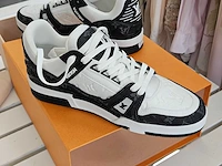 Louis-vuitton sneakers 'trainer denim noir' - afbeelding 3 van  7