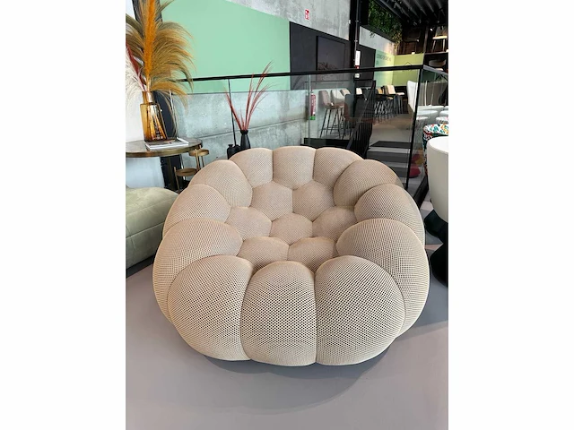 Lounge zetel beige (1x) - afbeelding 1 van  5