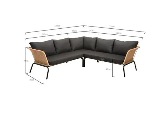 Loungeset harvey - afbeelding 2 van  2