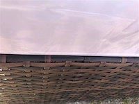 Loungeset virginia | 8-delig | met parasol | bruin - afbeelding 2 van  3