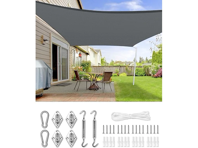 Love story 4x5m schaduwdoek - afbeelding 1 van  3