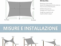 Love story 4x5m schaduwdoek - afbeelding 2 van  3