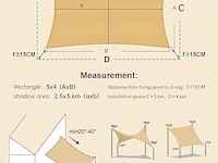 Love story zonneschermdoek (4x5m - afbeelding 2 van  4