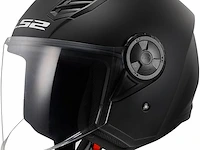 Ls2, jet airflow ii solid mat zwarte motorhelm - afbeelding 1 van  13