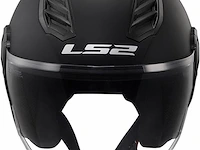 Ls2, jet airflow ii solid mat zwarte motorhelm - afbeelding 8 van  13