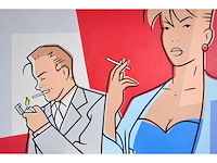 Luc verschuuren - pas de feu - acryl op doek - 120x180 cm