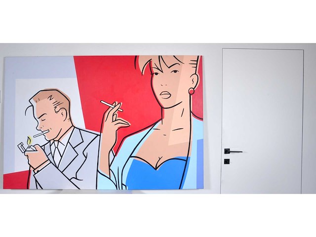 Luc verschuuren - pas de feu - acryl op doek - 120x180 cm - afbeelding 7 van  13