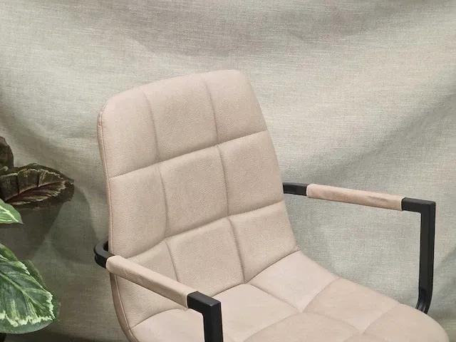 Lucca beige pu - dining chairs (2x) - afbeelding 3 van  5