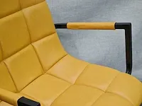 Lucca yellow pu - dining chair (4x) - afbeelding 2 van  6