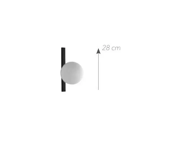 Luce design enoire wandlamp e14 dimbaar zwart - afbeelding 2 van  2