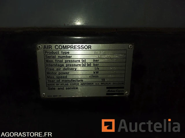 Lucht compressor atlas copco ga375-7.5 - afbeelding 8 van  10