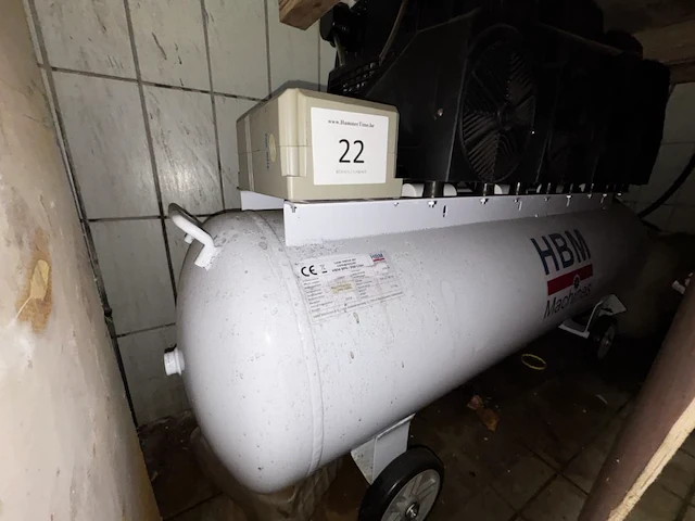 Luchtcompressor hbm low noise 8pk 200l - afbeelding 1 van  3