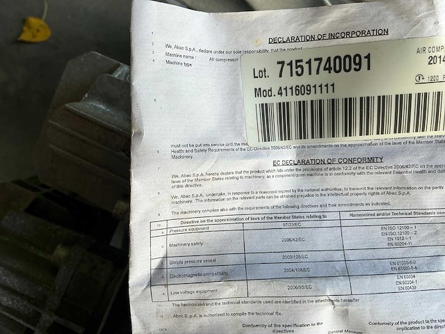 Luchtcompressor - afbeelding 4 van  4