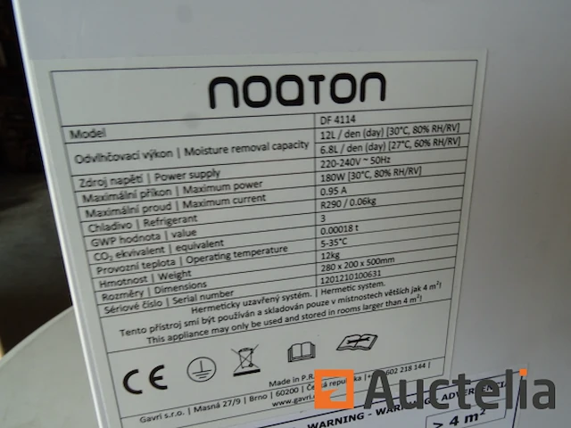 Luchtontvochtiger en luchtreiniger noaton df 4114 - afbeelding 5 van  6