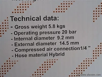 Luchtslanghaspel 15 meter, 20 bar - afbeelding 7 van  8