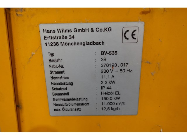 Luchtverhitter wilms - afbeelding 5 van  5