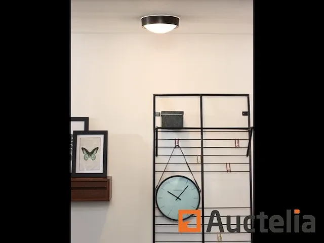 Lucide lex - plafonnière - ø 25 cm - 1xe27 - zwart - afbeelding 2 van  4