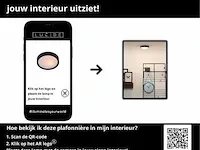Lucide lex - plafonnière - ø 25 cm - 1xe27 - zwart - afbeelding 4 van  4