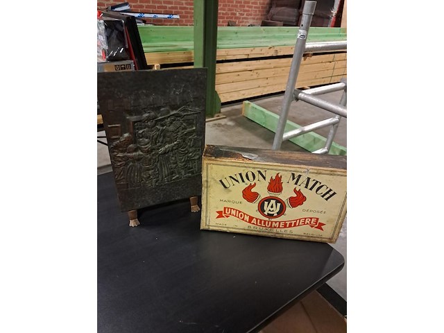 Luciferhouder + luciferdoos (union match) - afbeelding 1 van  4