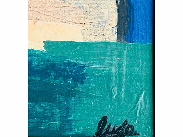 Ludo winkelman - abstracte compostie - mixed media op doek - afbeelding 5 van  14
